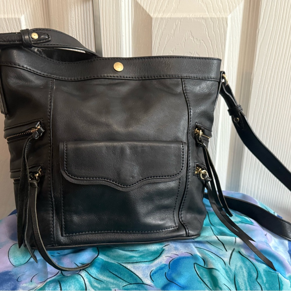 Black Leather Rebecca Minkoff Shoulder Bag